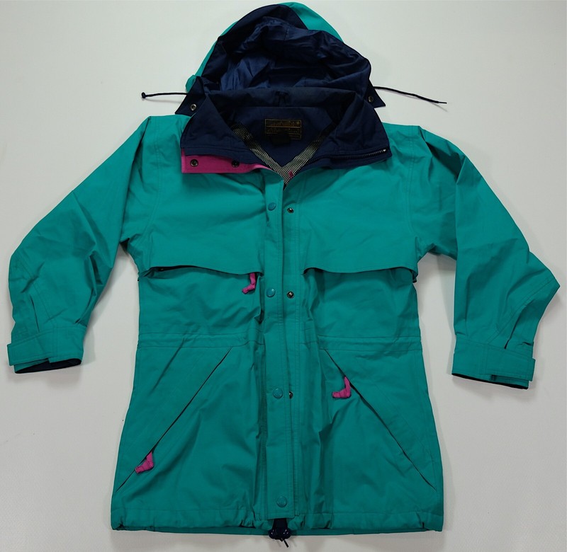 Rare VTG EDDIE BAUER Gore-Tex Hooded Windbreaker Rain Jacket 80s