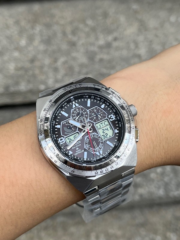 New! Citizen Promaster Sky A-T Watch Eco-Drive JY8120-58E Chrono