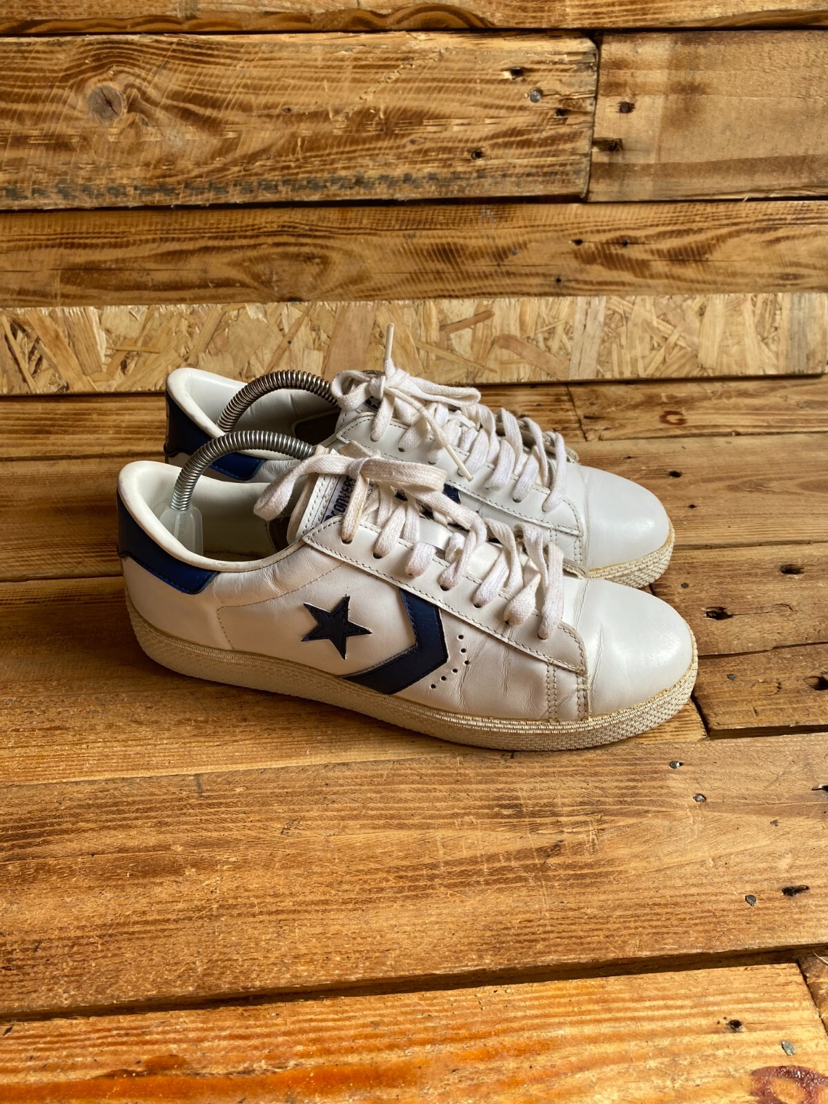 vintage 80's converse pro leather sneakers low-top sz 6.5 made in