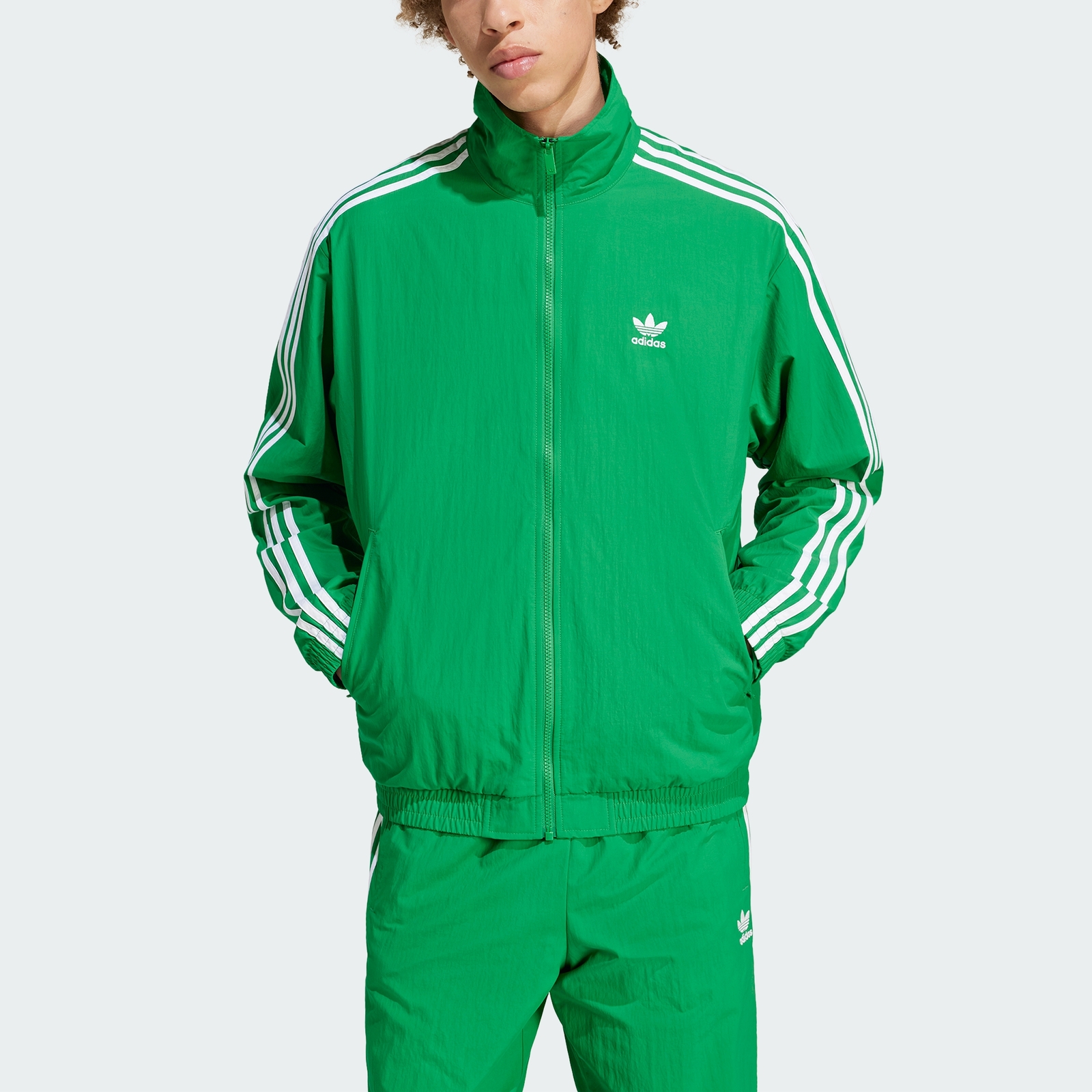 Adidas Original Mens WOVEN FIREBIRD TRACKTOP JACKET IT2493 GREEN