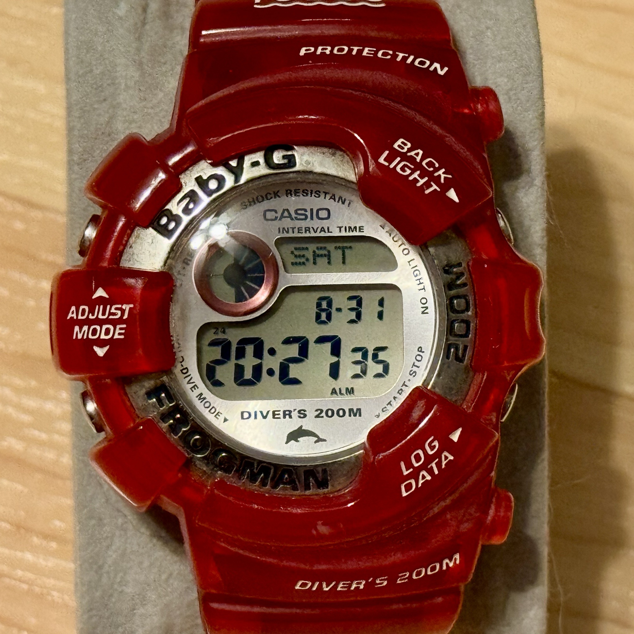 WTS] Casio G-Shock Baby-G Frogman BGW-104K Candy Apple Red WCCS