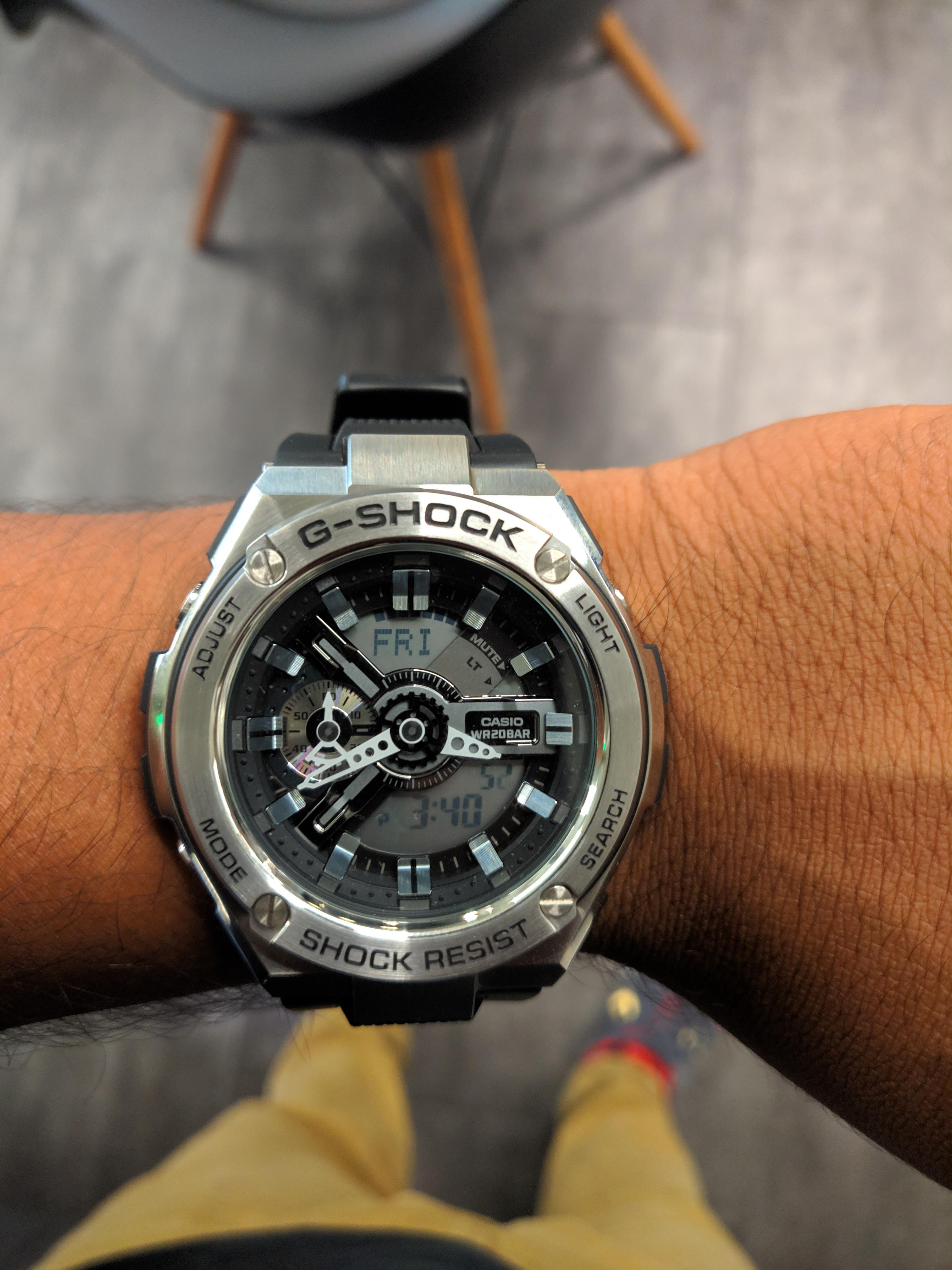 While I wait for coffee. G-Shock GST-410-1A : r/gshock