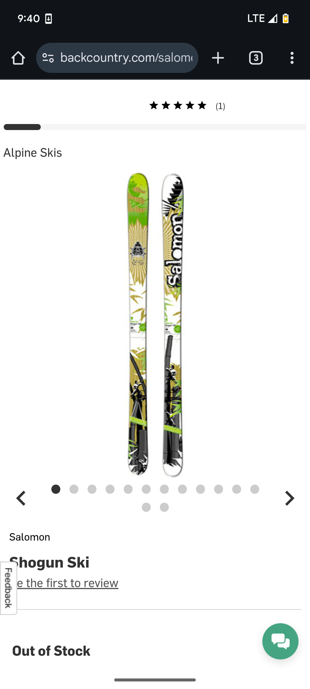 Salomon shogun 182 (2011) に似ていて、それよりも良いスキーを探し