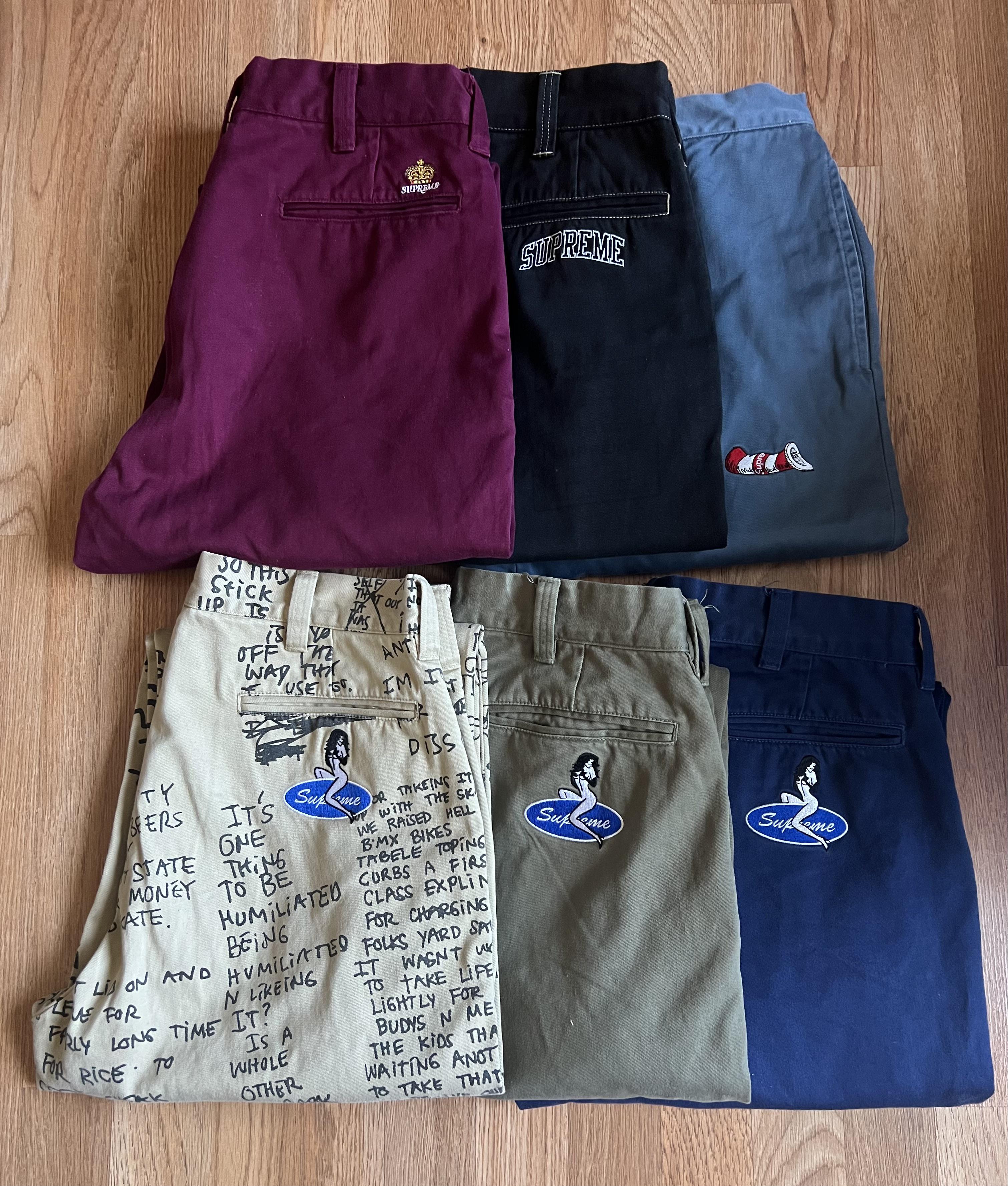 Chino pant collection : r/supremeclothing