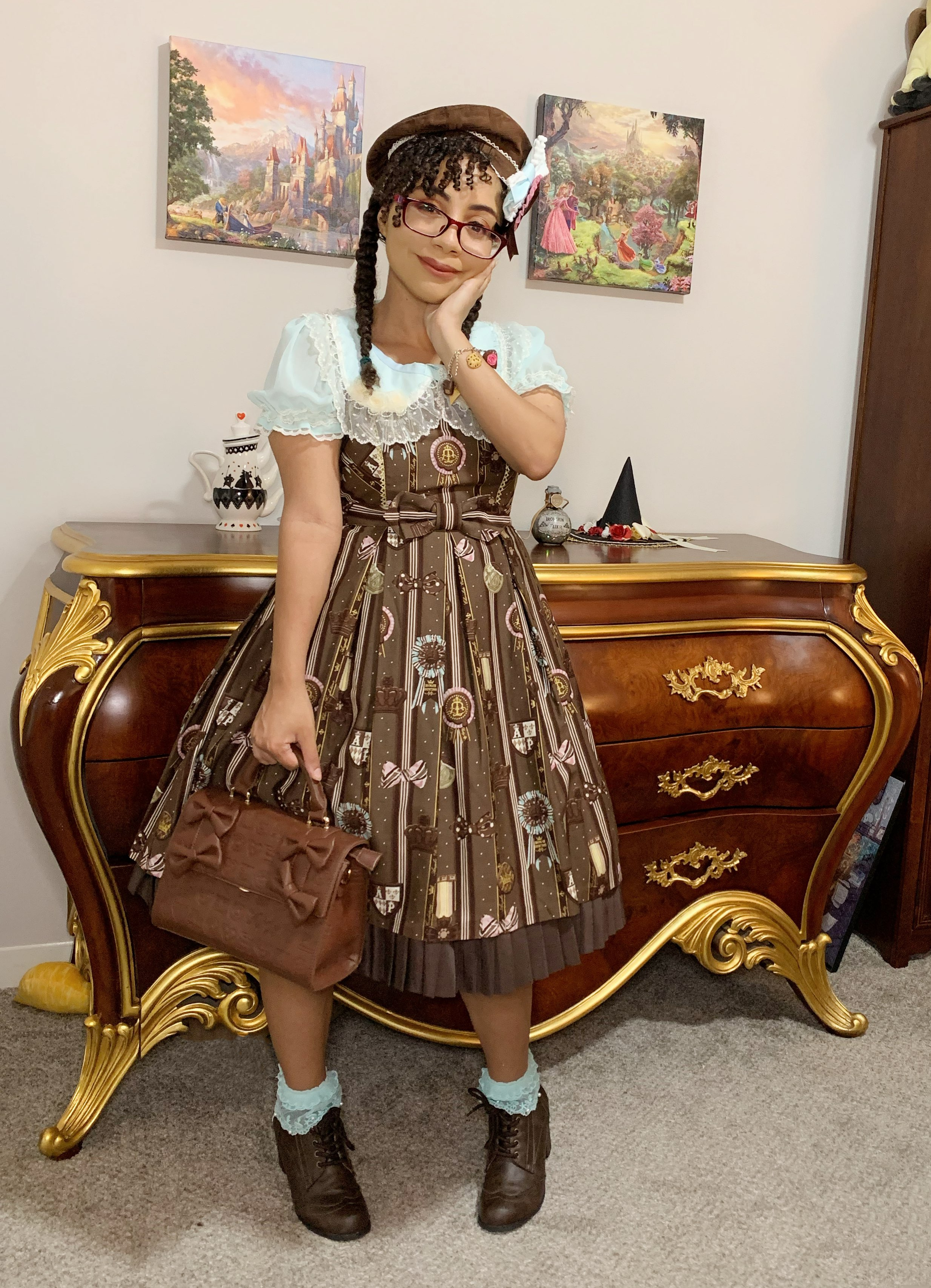 Tried coording Chocolate Rosette with Mint as a bit of Dress-up