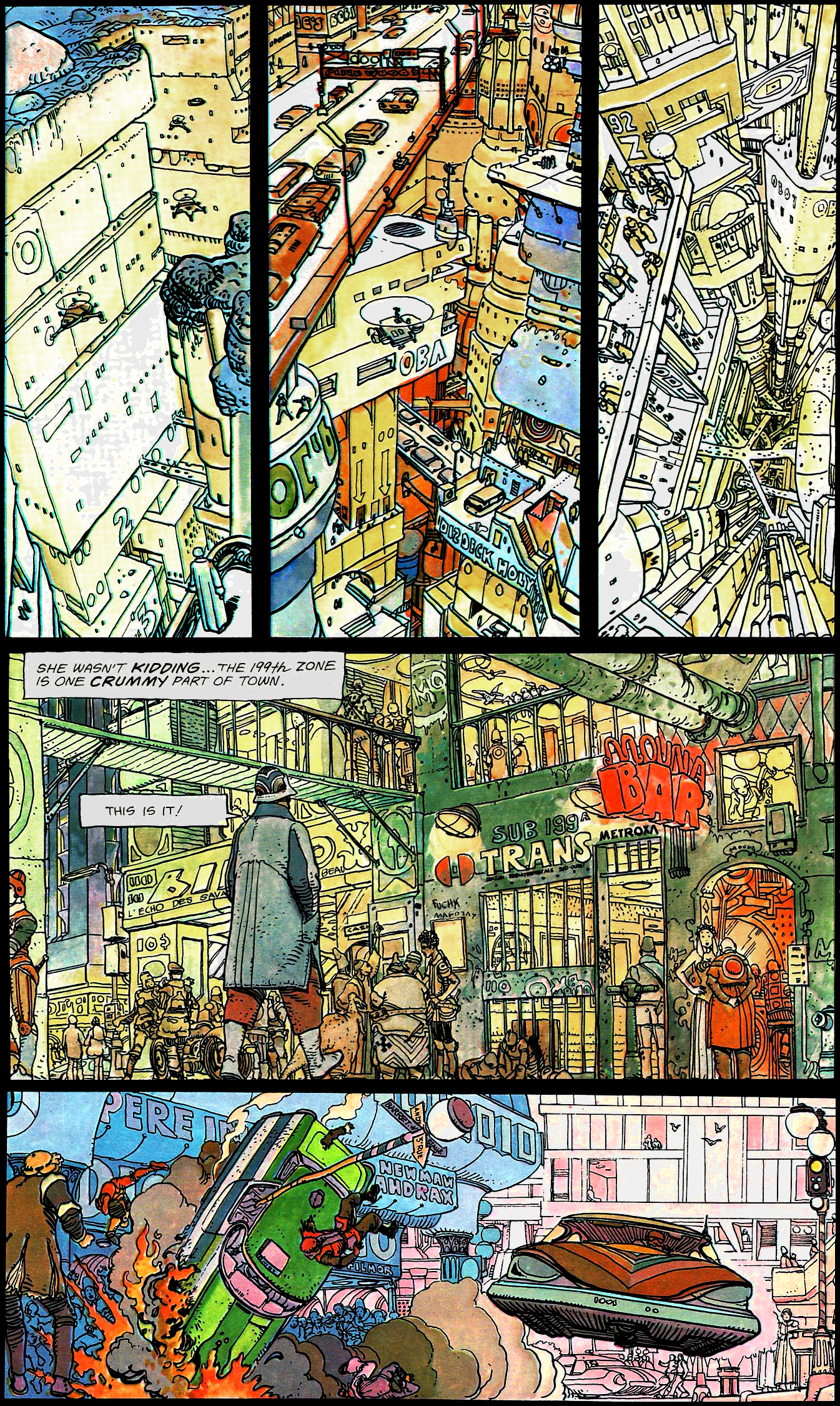 The Long Tomorrow by Moebius - Blade Runner's visual inspiration