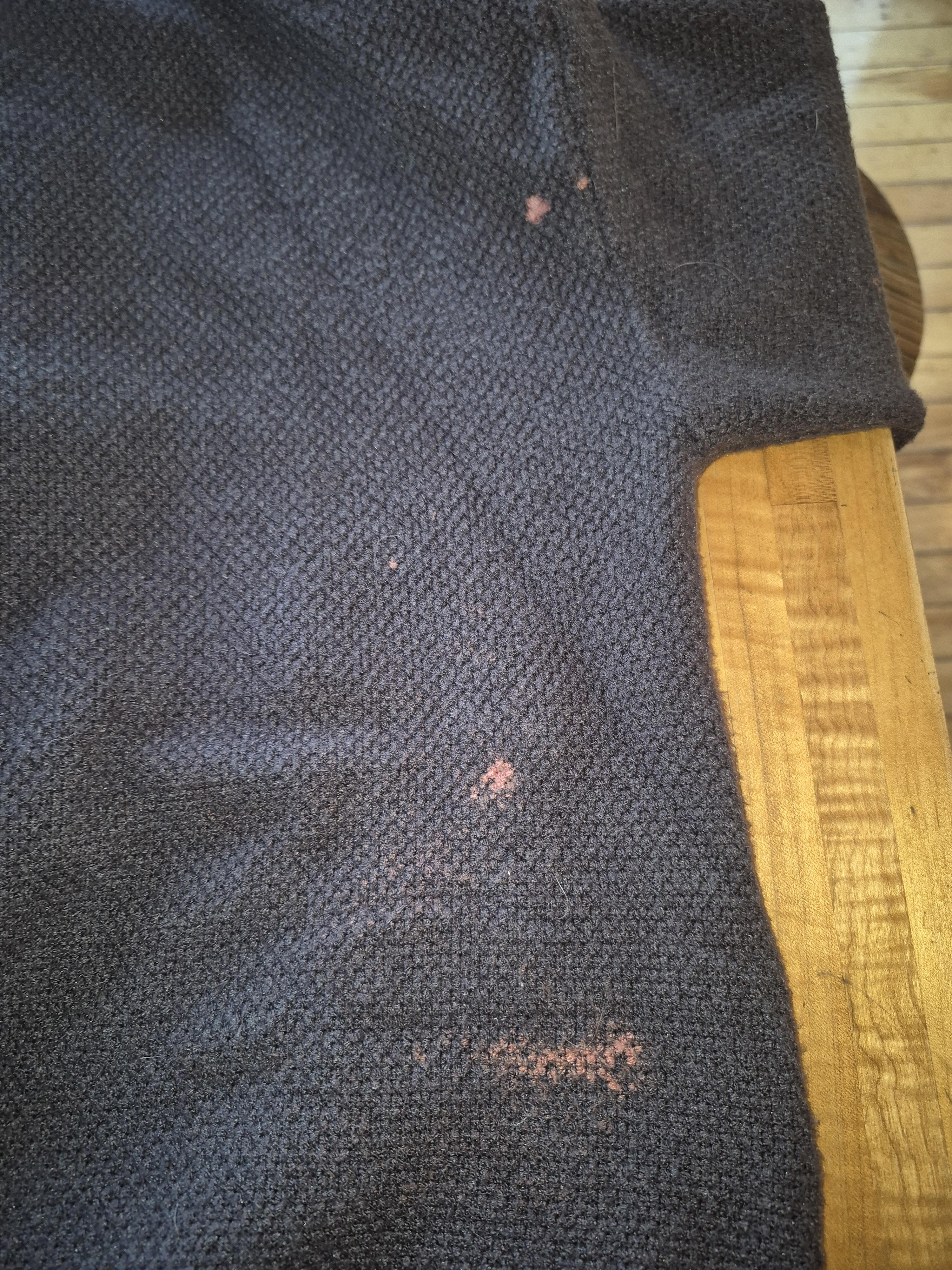 Brand new sweater: how to fix bleach stain? : r/Visiblemending