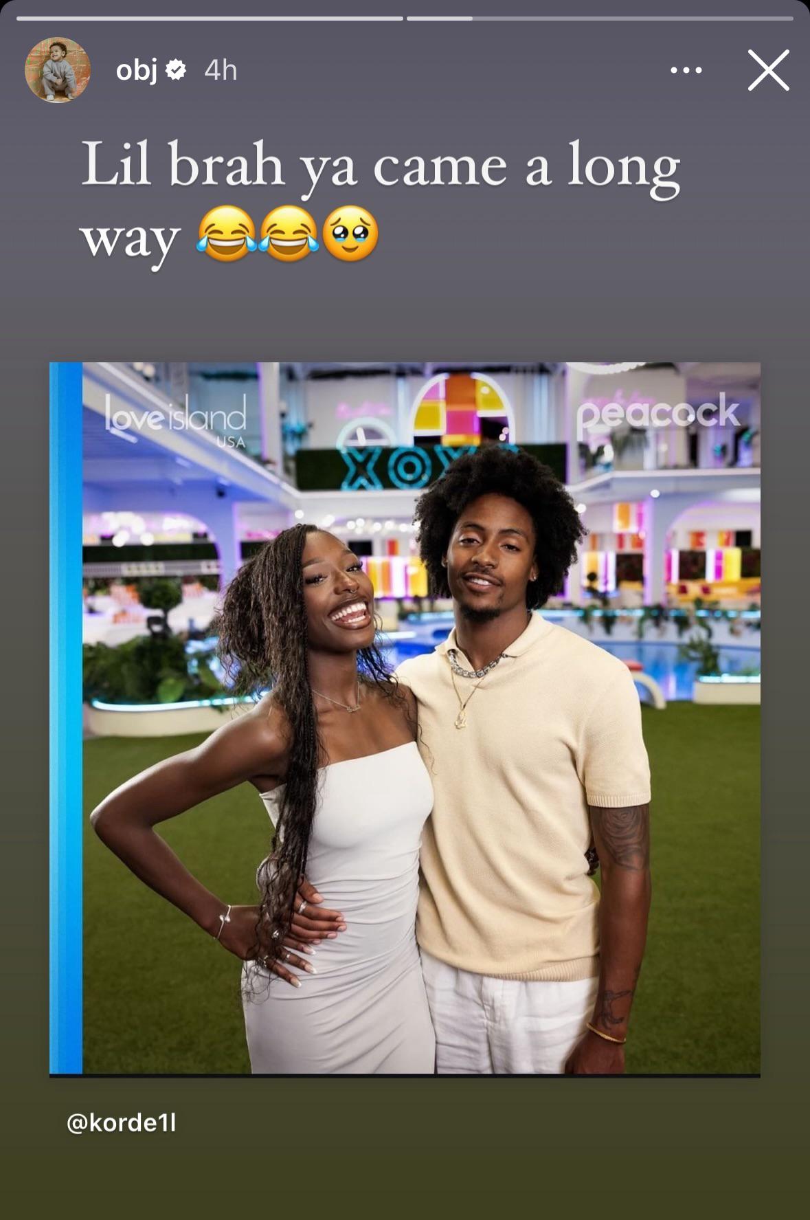 オデル・ベッカム・ジュニアが友達を応援 : r/LoveIslandUSA