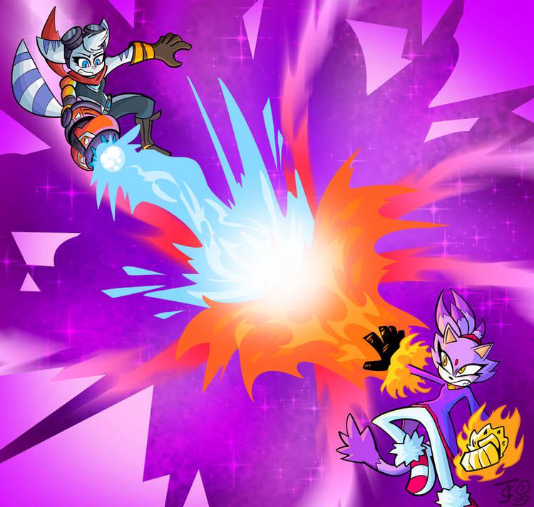 Okay, can someone explain why Blaze vs. Rivet is a thing (art by