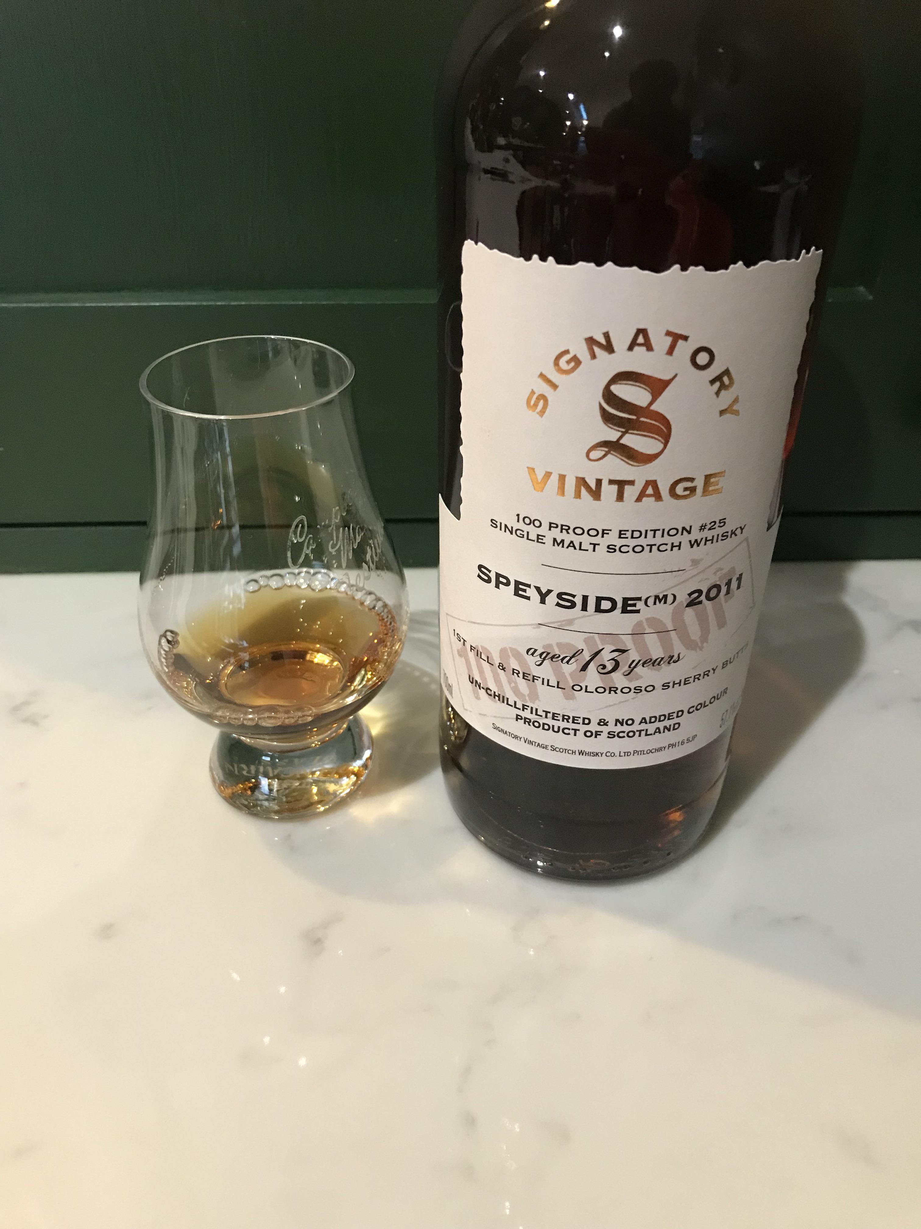 シグナトリー スペイサイド (M) 13年 オールド 100プルーフ シリーズ