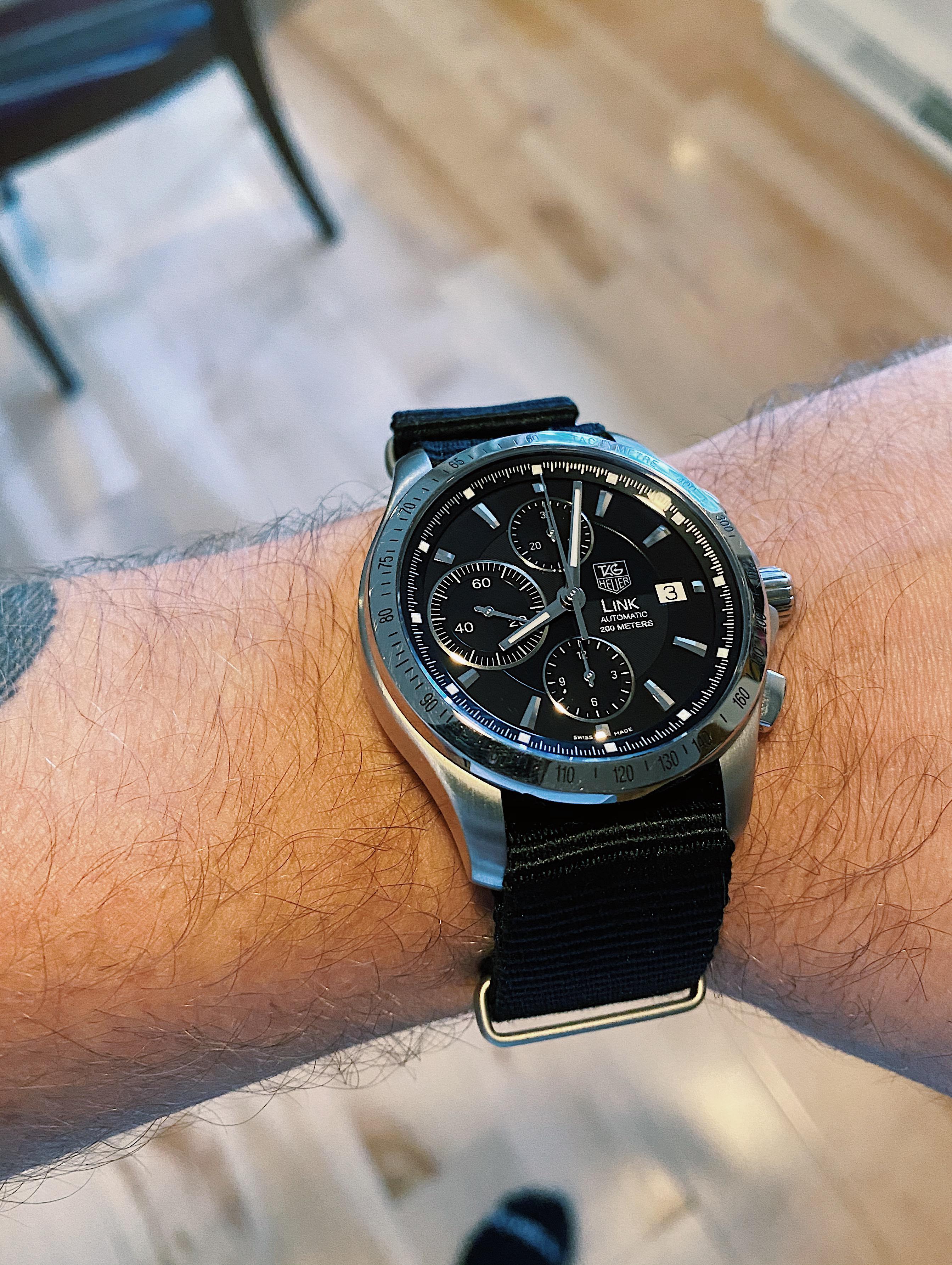 タグ・ホイヤー リンク クロノグラフ] 最近時計にハマって、これ
