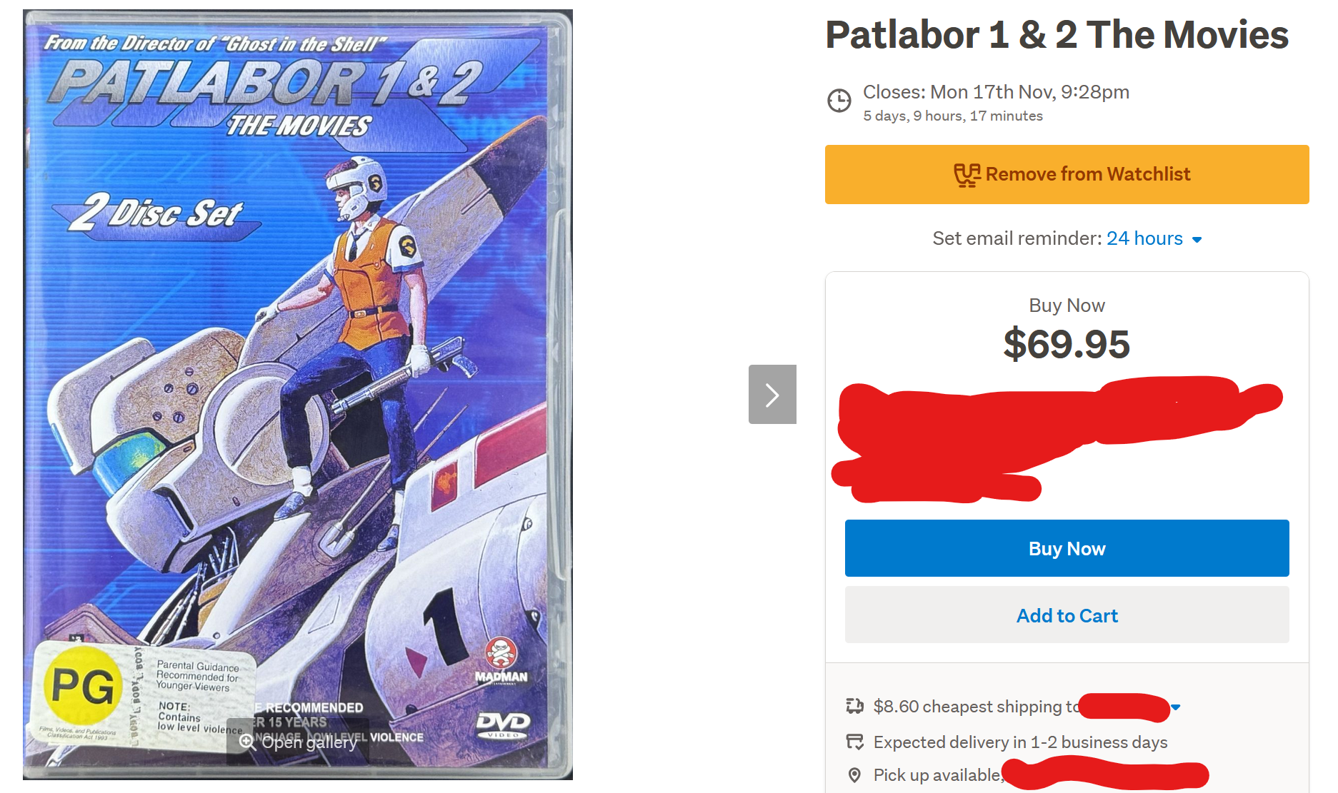 Is $70 worth it for the 2 Disc DVD Set of Patlabor 1 & 2? : r/Patlabor