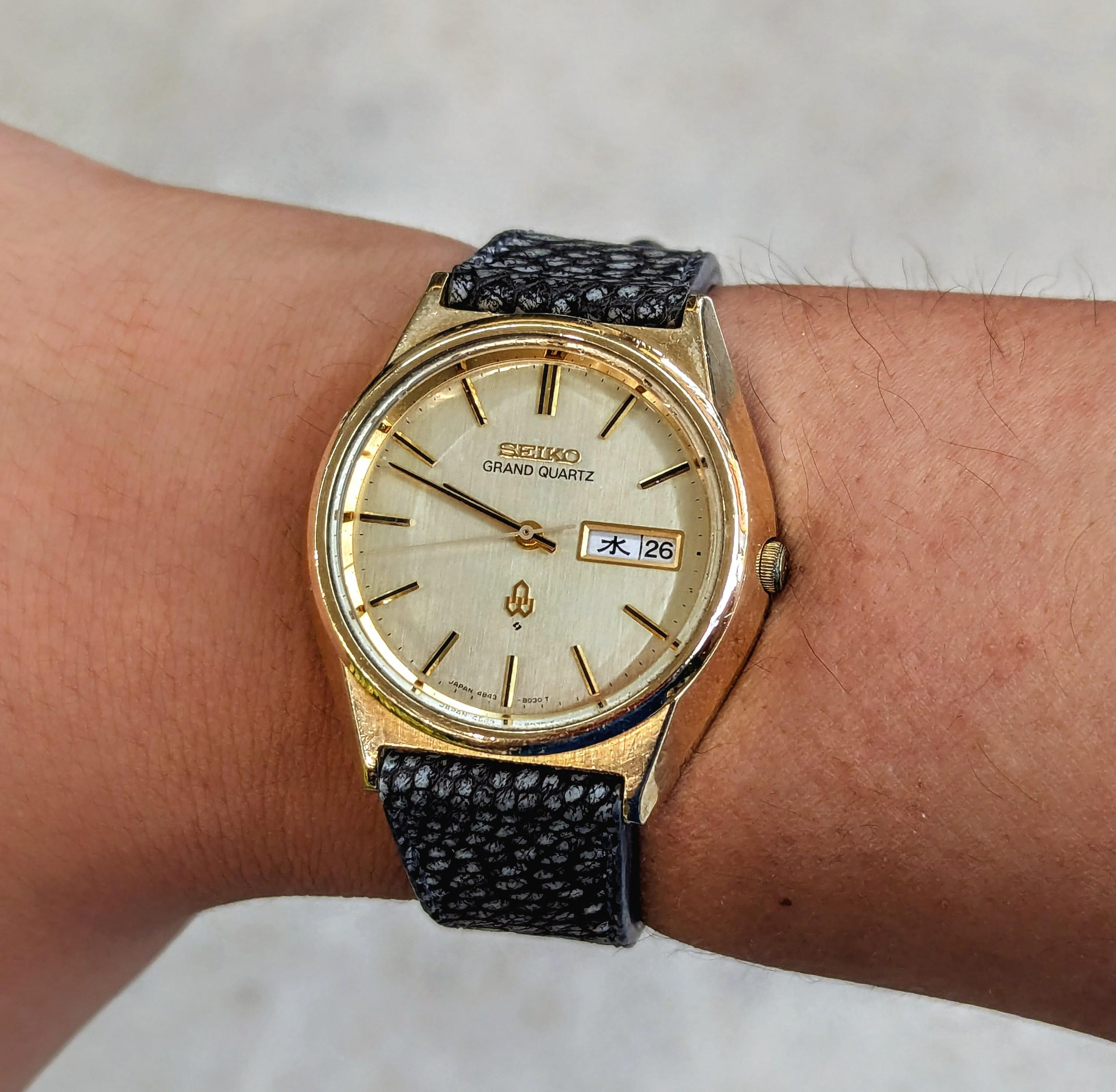 セイコー] グランドクォーツ 4843-8041、1976年9月製造 : r/Watches