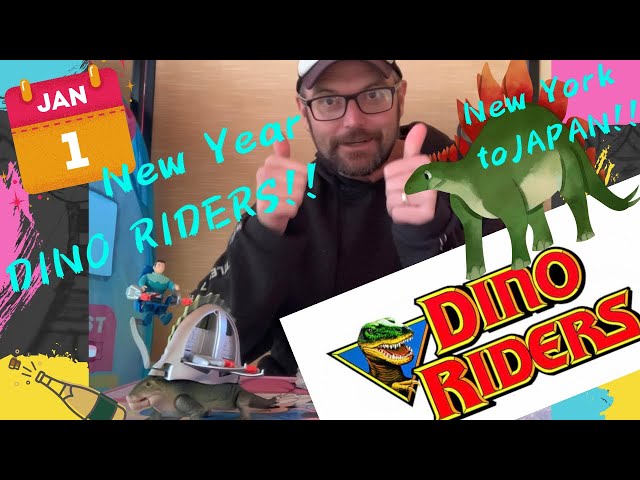 New Year Dino Riders figures! NY to Japan. 武装恐竜 ダイノス - YouTube