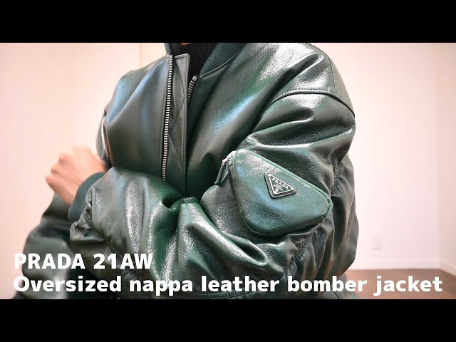 購入品紹介】PRADA 21AW Oversized nappa leather bomber jacket