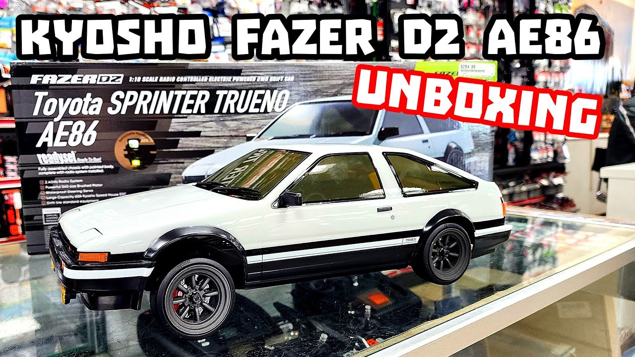 KYOSHO Fazer D2 Toyota Ae86 sprinter Unboxing and first thoughts