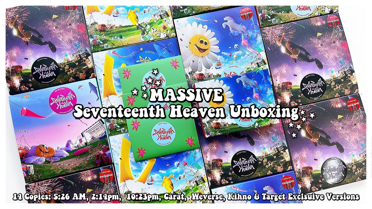 MASSIVE Unboxing of Seventeenth Heaven ✰ 5:26 AM, 2:14pm, 10:23pm