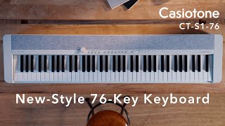 CASIO（カシオ） キーボード 電子ピアノ CT-S1-76BK 76鍵盤 スタンド