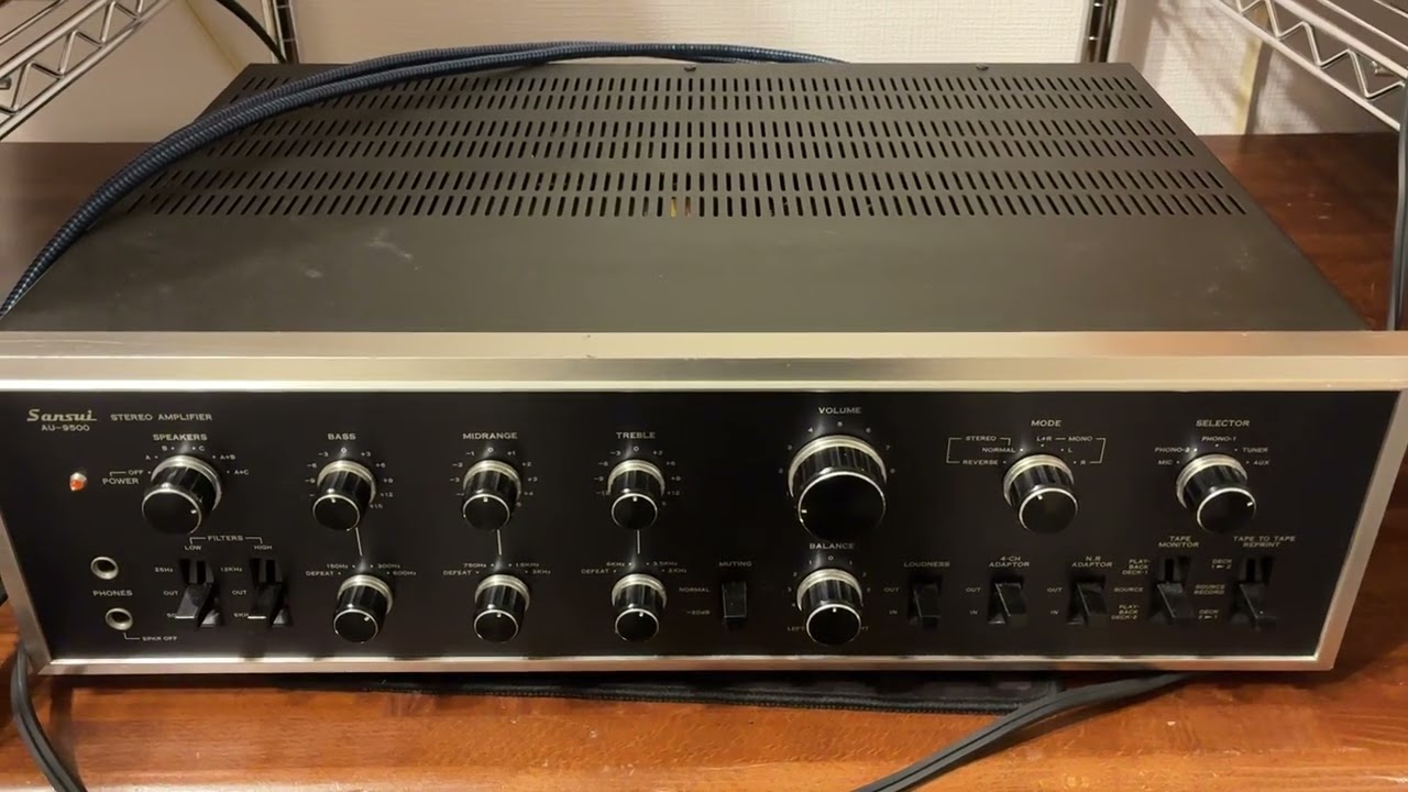 オーディオ試聴動画 SANSUI AU-9500 オーバーホール品 Rubycon
