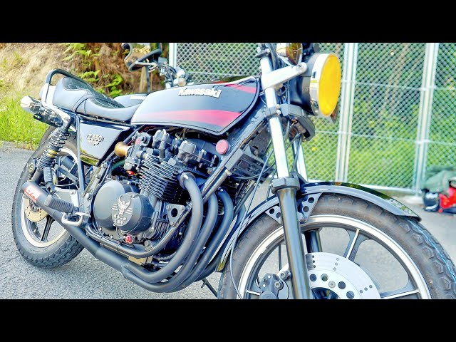 神風の如く至高のマフラー音を奏でる2台のZ400FX』神風サイレンサー