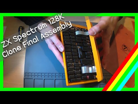 ZX Spectrum 128K Clone Final Assembly - Harlequin 128K - YouTube