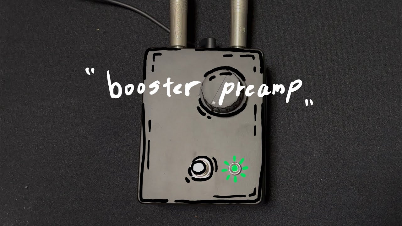 自作ブースタープリアンプ 試奏 - YouTube