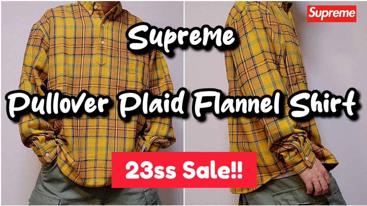 Supreme Pullover Plaid Flannel Shirt 23ss Sale!! シュプリーム