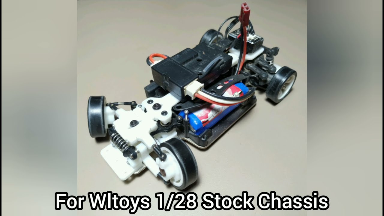 Wltoys RWD Conversion for stock Chassis 3D Printed Wltoys 1/28 RWD