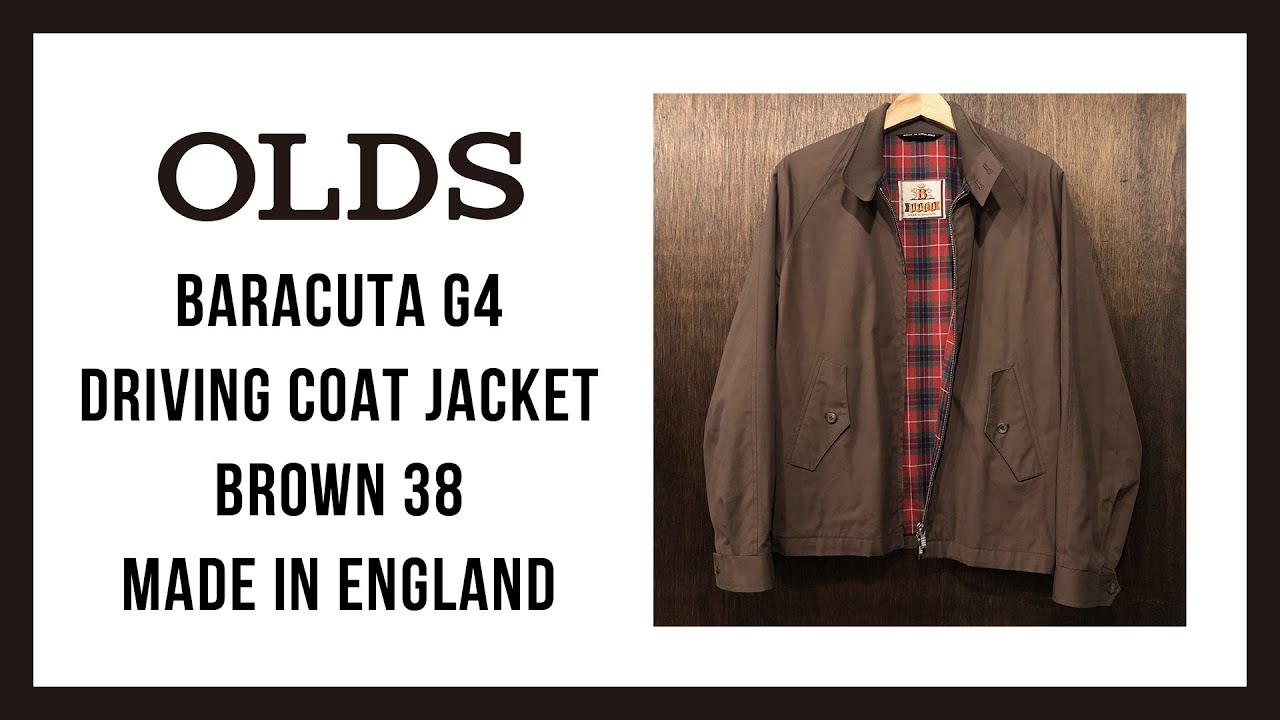 Baracuta G4 Driving Coat Jacket Brown 38 Made in England