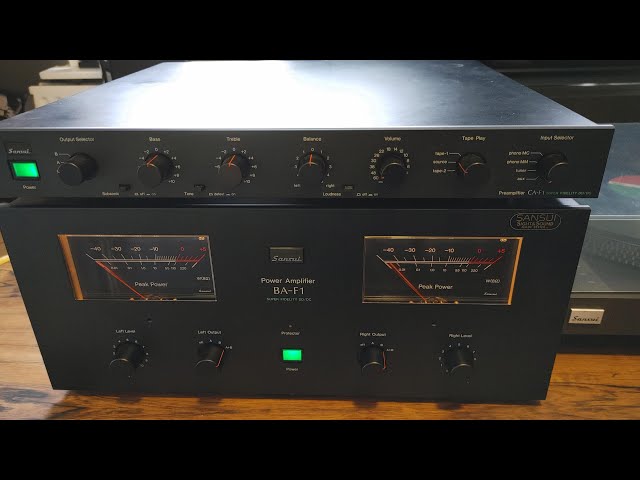 Sansui BA-F1 Stereo Power Amplifier - YouTube
