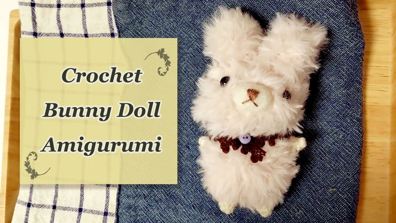 編み物】キャン☆ドゥのファー毛糸で可愛いピンクのウサギのあみぐるみ