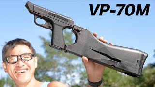 HK VP-70M ブローバックガスガン タニオコバ エアガンレビュー - YouTube