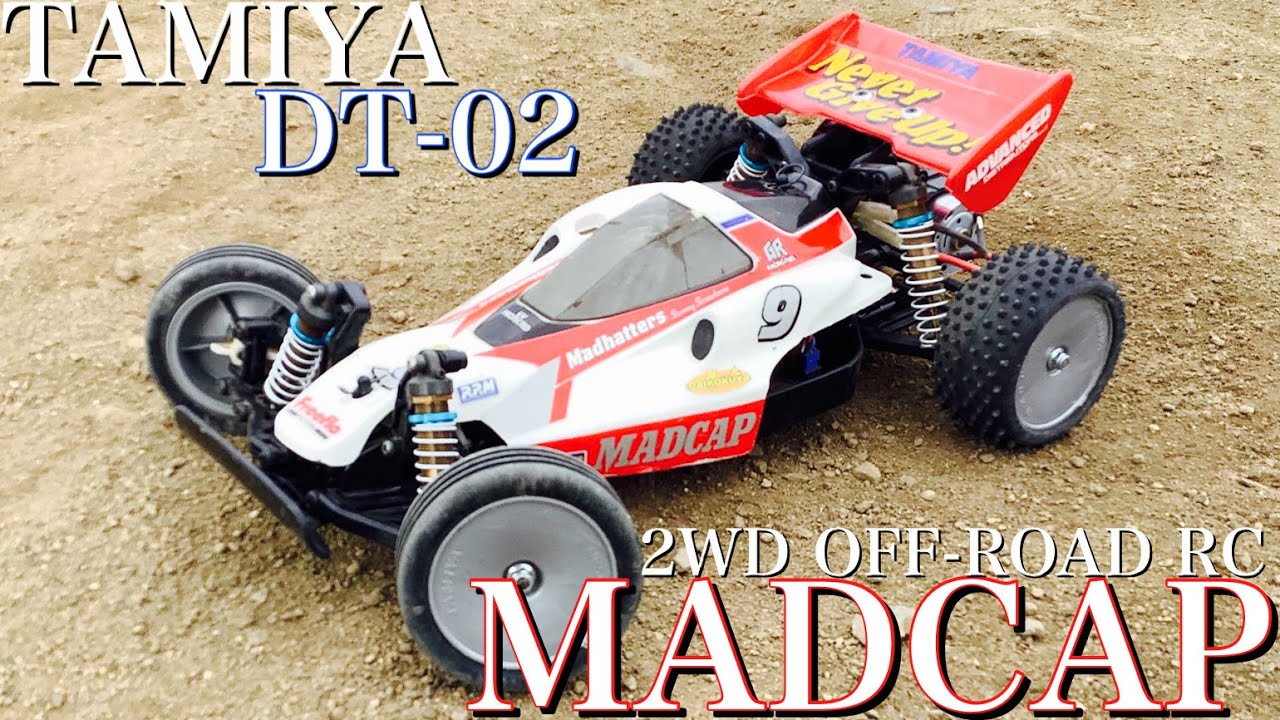 ラジコン】タミヤ DT02 に 旧車 の マッドキャップ のボディを付けて