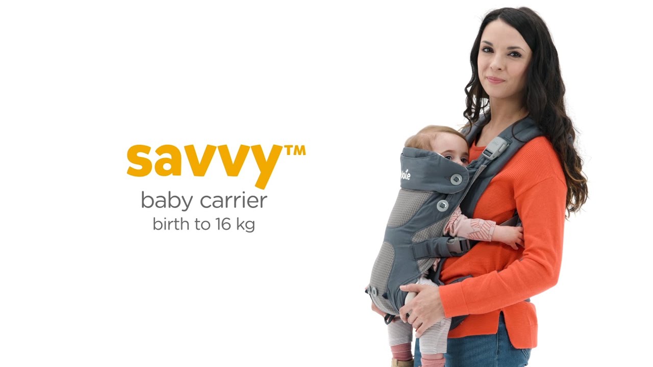 Joie Savvy™ | 4 in 1 Body Carrier for Newborns & Toddlers - YouTube