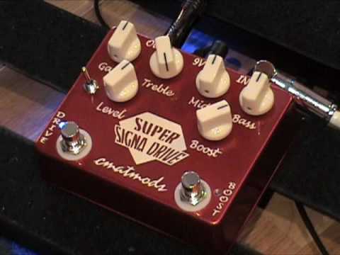CMATMODS Super Signa Drive guitar effects pedal demo with SG - YouTube