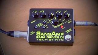 Tech 21•NYC: SansAmp PARA DRIVER DI with electric guitar - YouTube