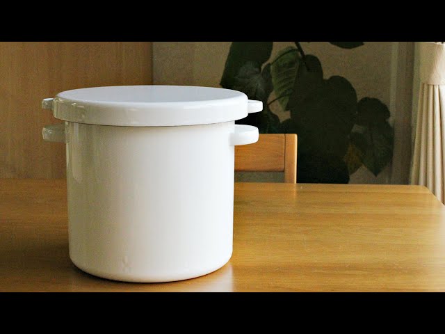 米びつを購入しました。【野田琺瑯、お米の保存、収納】 - YouTube