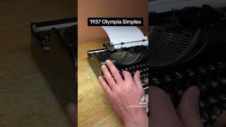 How to use all functions on a 1937 Olympia Simplex vintage