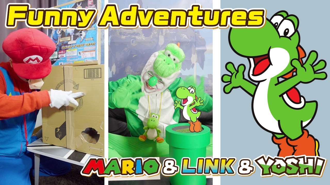 The Funny Adventures of Mario & Link ＆ Yoshi 🤣 ＃4586 - YouTube
