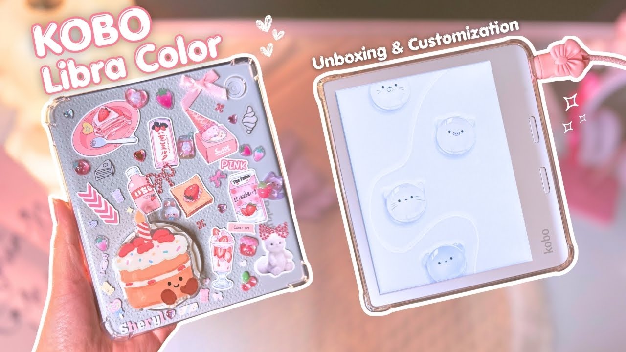 Kobo Libra Colour Aesthetic Unboxing ✨ Accessories