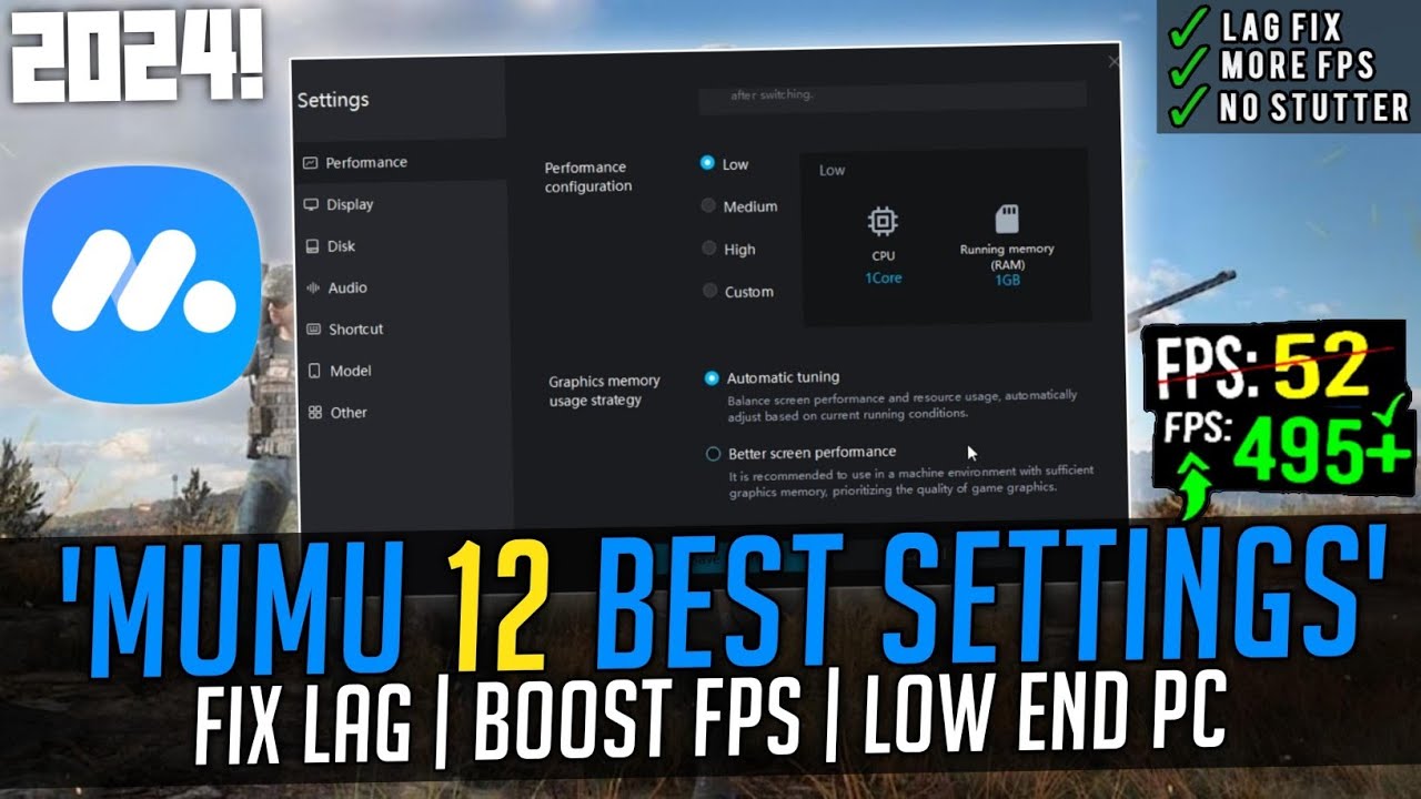 MuMu Player 12 Lag Fix - Best Settings For Low End PC 2025 - YouTube