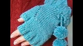 NICENESS CASADY KNIT FINGERLESS GLOVES NICENESS CASADY KNIT