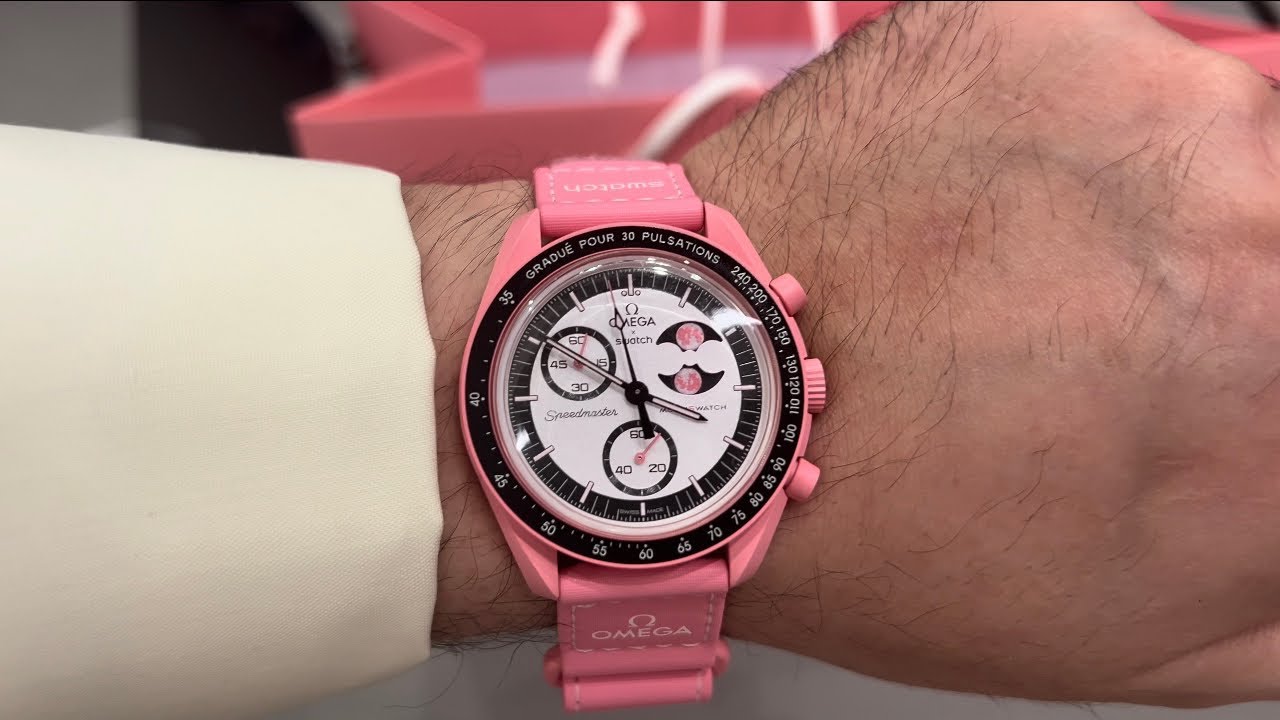 Unboxing Omega X Swatch Bioceramic MoonSwatch MISSION TO THE PINK