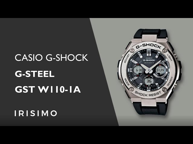 CASIO G-SHOCK G-STEEL GST-W110-1A | IRISIMO - YouTube