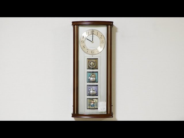 SEIKO WEATHERWINDOW 天気予報 からくり時計 RE516B - YouTube