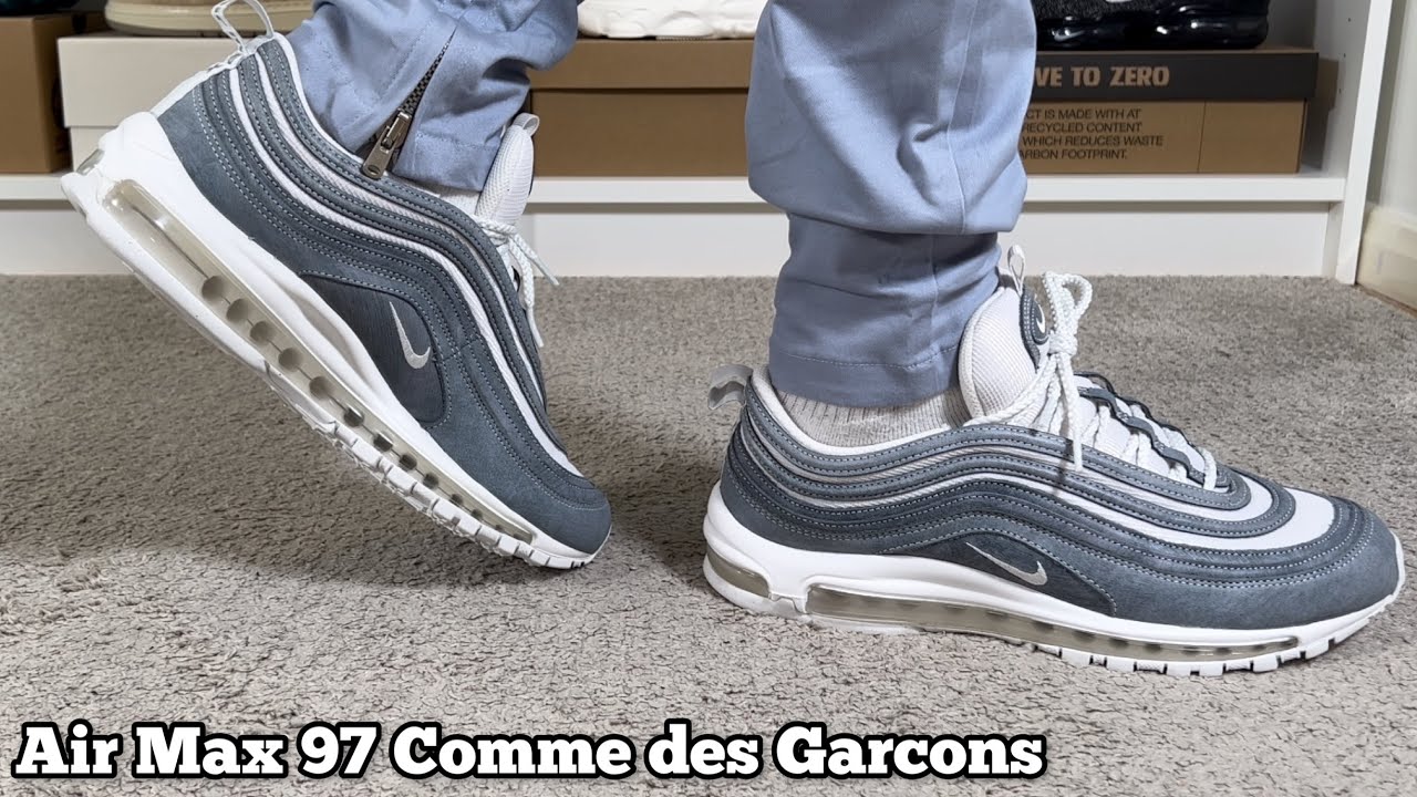 Nike Air Max 97 x Comme des Garcons Review& On foot - YouTube