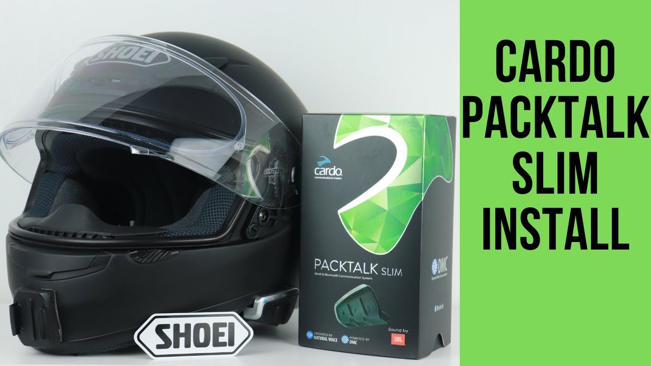 DIY Cardo Packtalk Slim Install | Shoei Rf 1200 [ Part 2 ] - YouTube