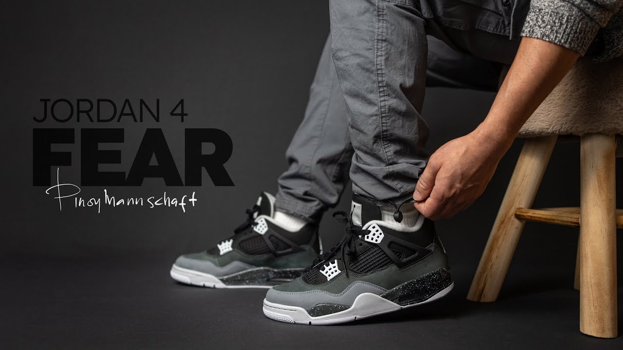 Jordan 4 Fear 2024 On Feet & Outfit Hacks Review. I did lace swaps