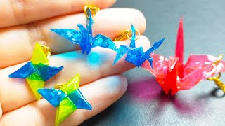 レジン】ピアスにもできる、折り紙風チャームの作り方 - YouTube