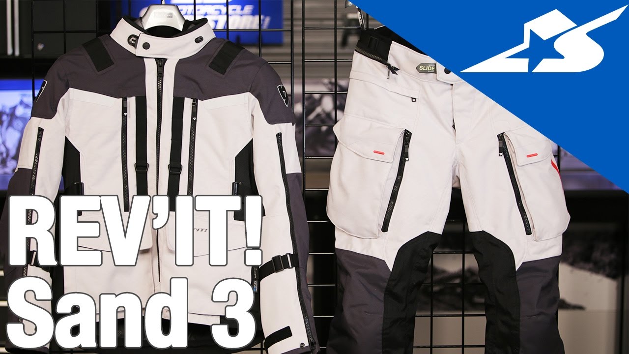 REV'IT! Sand 3 Pants and Jacket | Motorcycle Superstore - YouTube